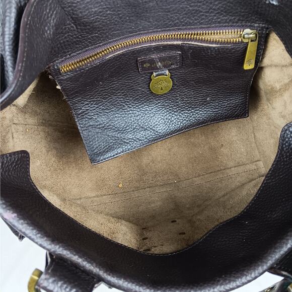 VTG British Mulberry Roxanne Brown Leather Handbag 1800s Victorian Steampunk - Picture 9 of 13